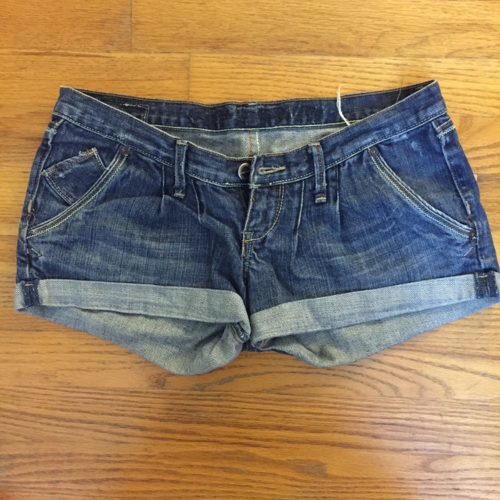 Ruehl No.925 Denim Roll-up Shorts Size 25